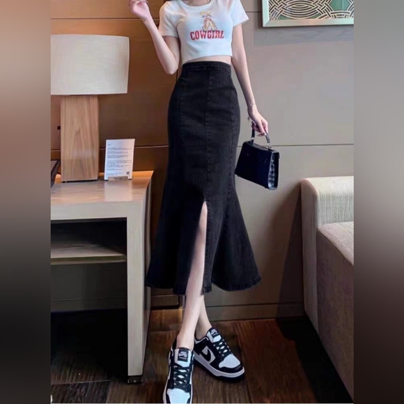 Denim skirt black - s - Picture 2 of 2